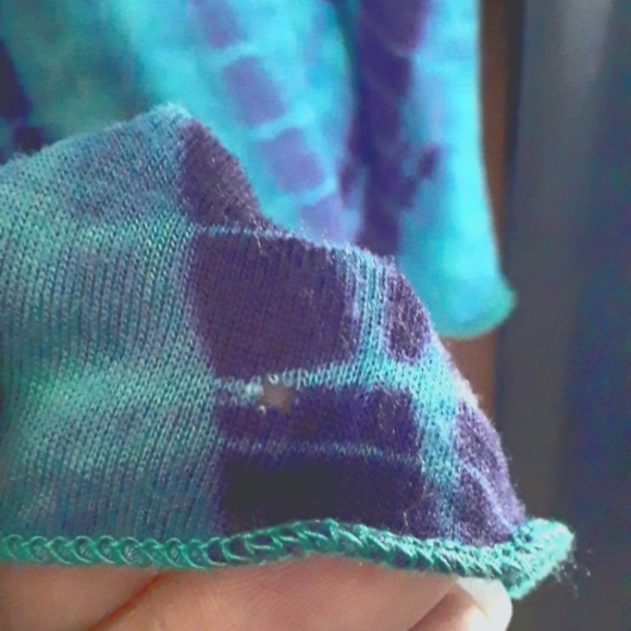 Free People Ashbury cropped tie dye bell sleeve bohemian top S - Picture 6 of 7